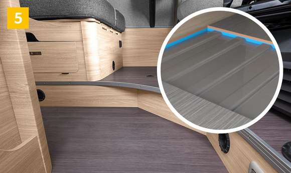 Isolationseffekt dan Sandwich-Bauweise in den KNAUS Camper Vans